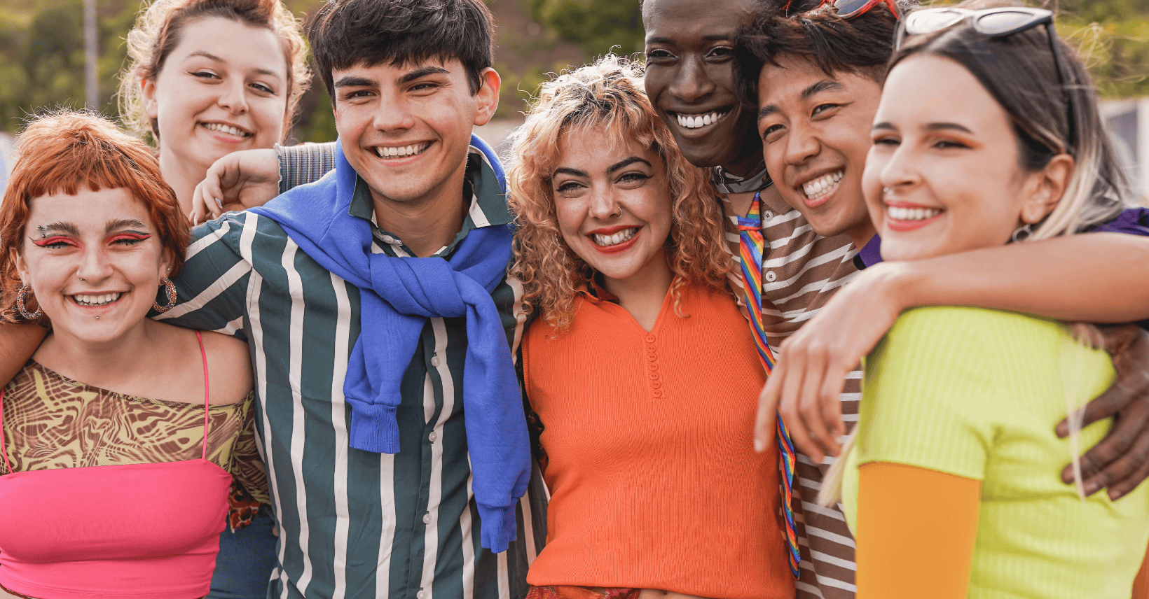 Smiling young adult carers